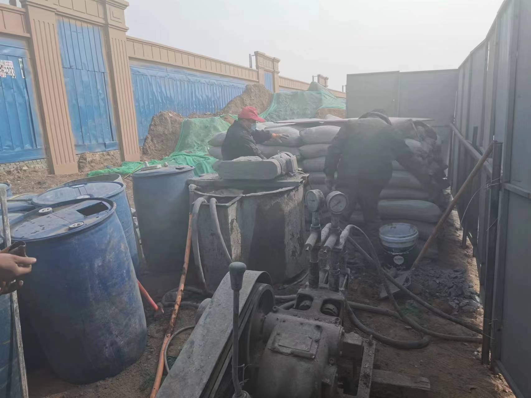 沙嘴街道房屋下沉注浆